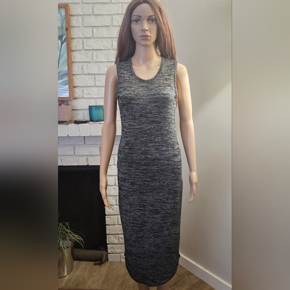 Aritzia Wilfred Gray Shirt Dress Maxi Sleeveless